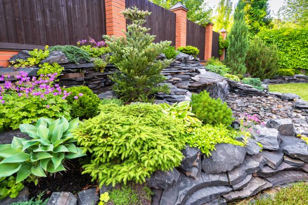 Stone Garden Installation in Morgan Hill